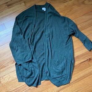 Old Navy green lightweight cardigan.